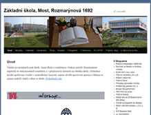 Tablet Screenshot of 14zs.edu-most.cz